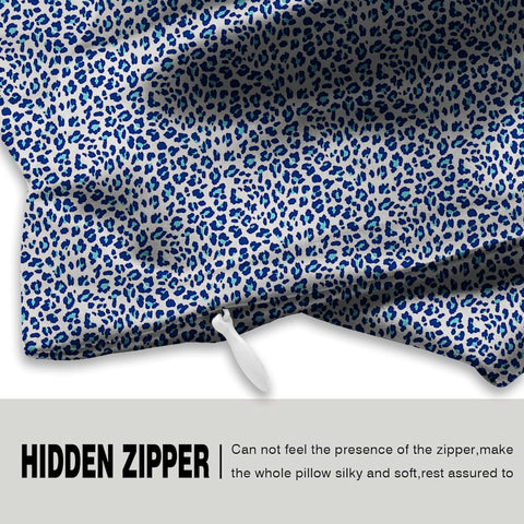 Leopard Print Silk Pillow Cases With Zipper