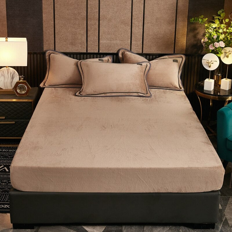 Flannel Elastic Fitted Bed Sheet