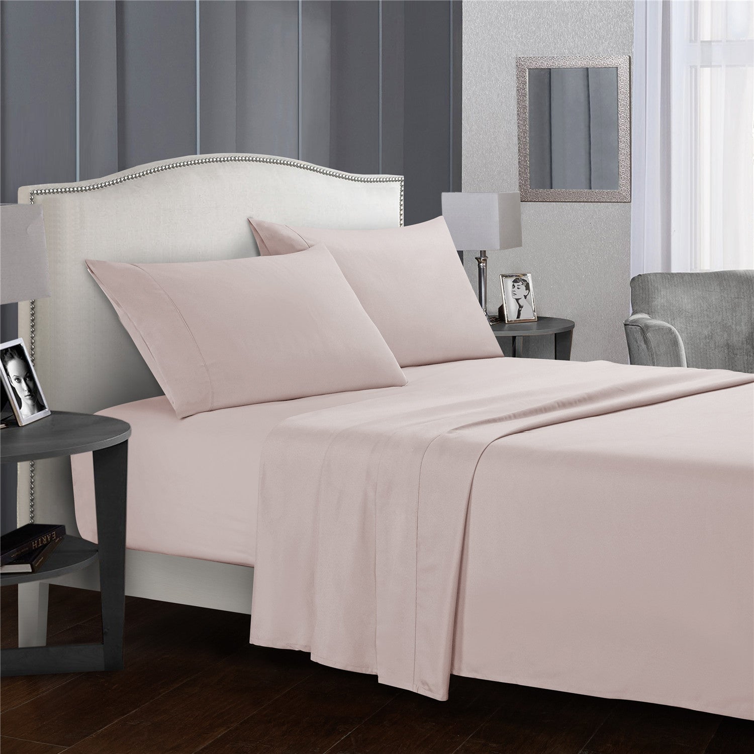Comfy Bedsheet Set Brushed Microfiber 1800 Bedding - Wrinkle, Fade, Stain Resistant - 4 Piece