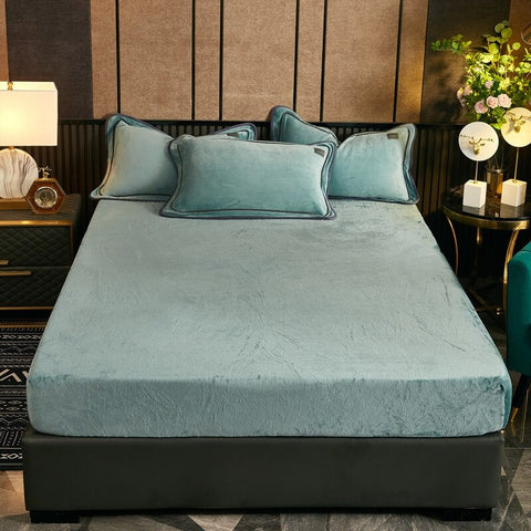 Flannel Elastic Fitted Bed Sheet